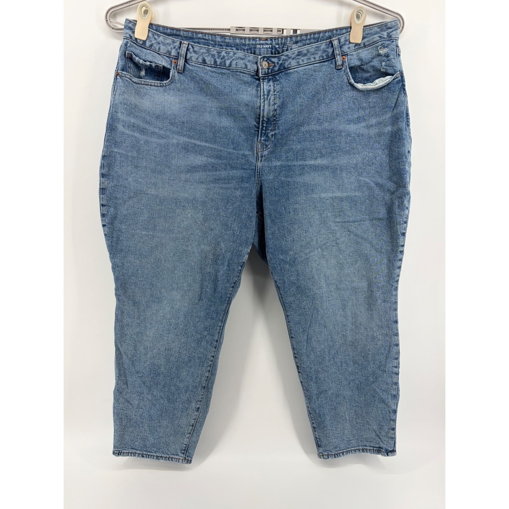 Old Navy High‎ Rise Curvy Straight Leg Jeans Blue Wash Plus Size 26